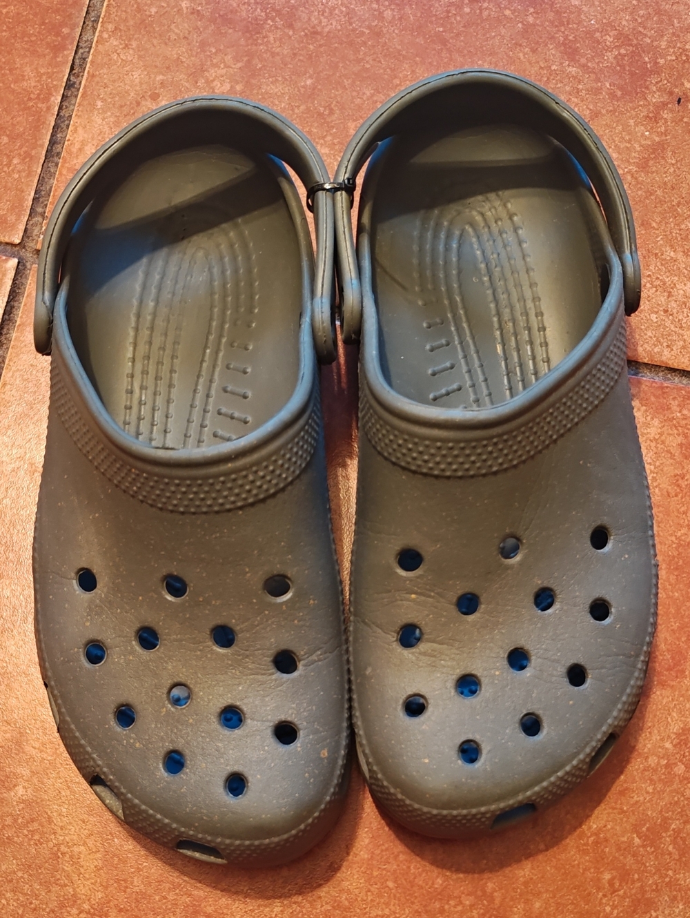 Men Black Slip-On Clog Sandals